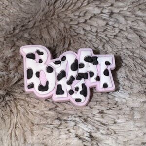 BRAT Cow Print CROCS Jibbitz Shoe Charm 5/$20